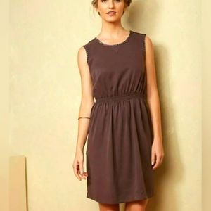 Matilda Jane sleeveless brown dress with pockets Size M